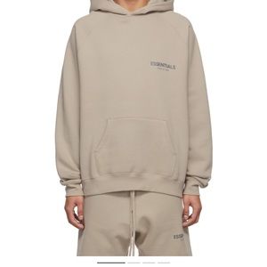 SSENSE Exclusive Tan Fear of God Essentials Hoodie/Pullover